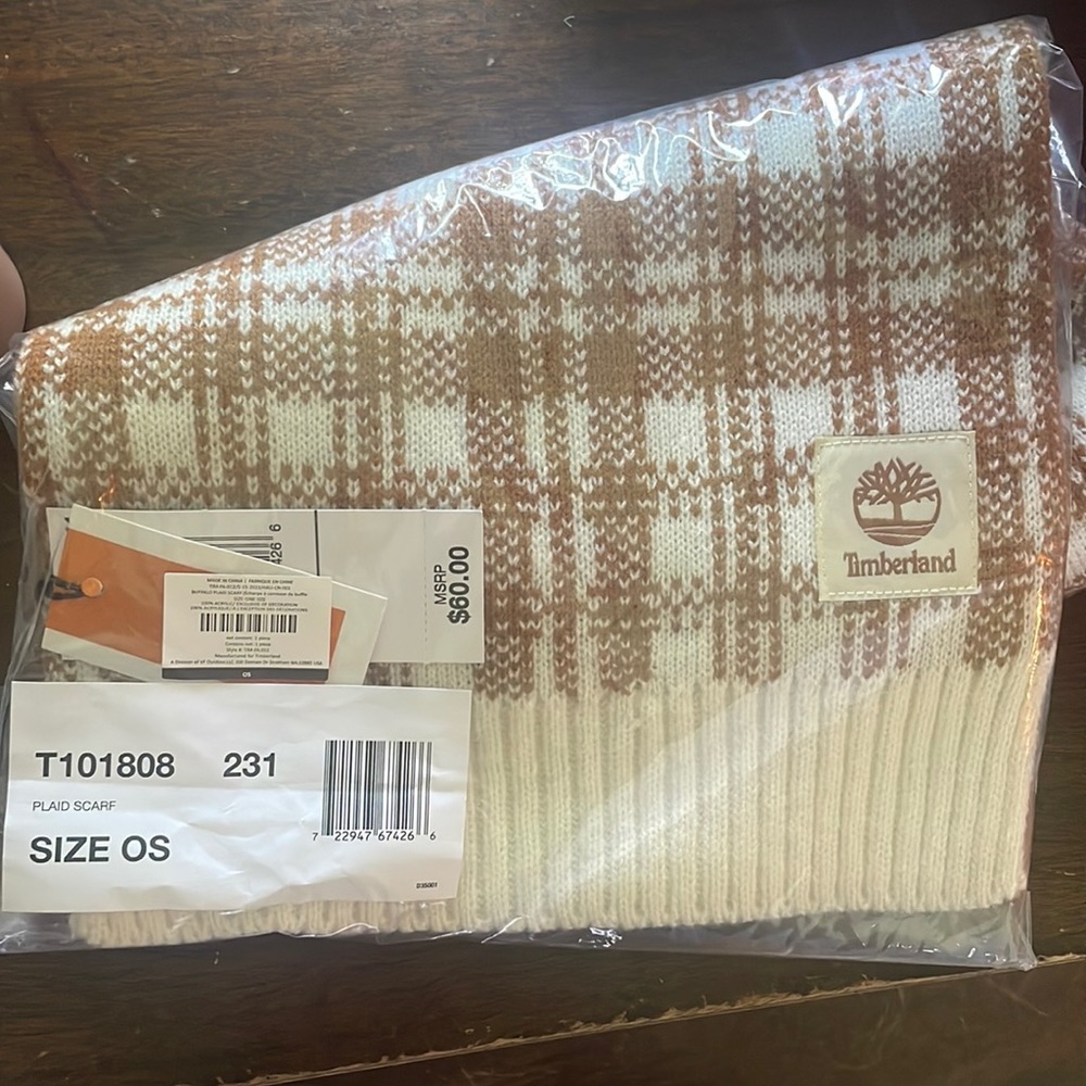 Timberland Plaid Scarf